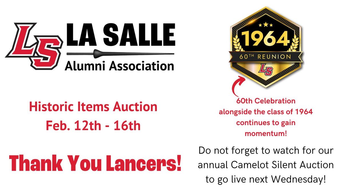 La Salle Alumni Association Historic Items Auction - Thank You!
